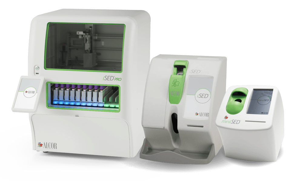 Alcor iSED Analyzer Family — iSED PRO, iSED ELITE, iSED, miniiSED